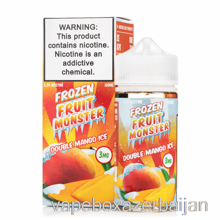 E-Juice Vape ICE Double Mango - Frozen Fruit Monster - 100mL 6mg